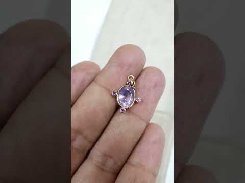 Rose de France Amethyst 14k Gold Lavender Quartz Pendant