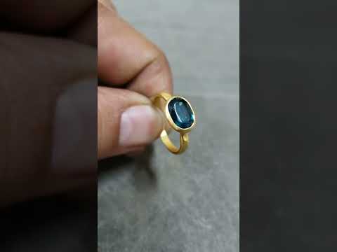 Handmade 14k Solid Green Kyanite Gold Ring