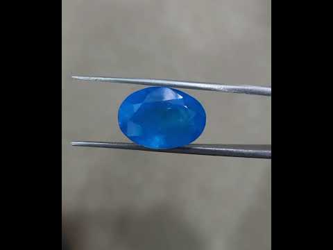 13.10 ct Natural Neon Apatite Oval shape - #AP38