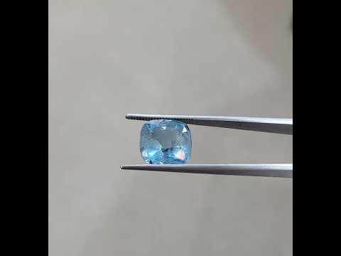 4.66 ct. Natural Blue Aquamarine Cushion Shape - #AQ111