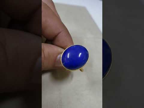 Handmade Solid Gold Lapis 14k Ring