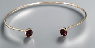 14k Gold Dainty Tourmaline Bracelet Cuff Design - K Jewelry Accessories