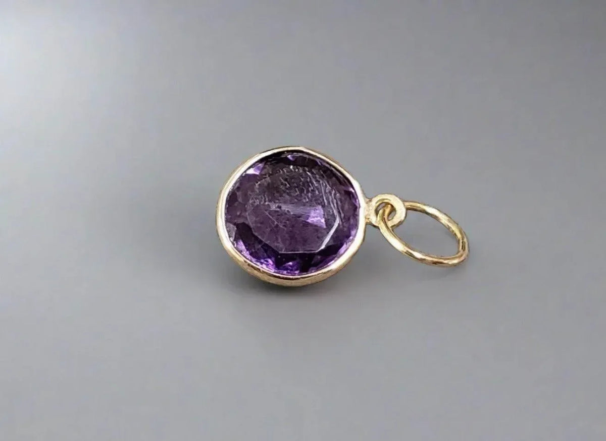 14k Amethyst Pendant Gold Elegant - K Jewelry Accessories