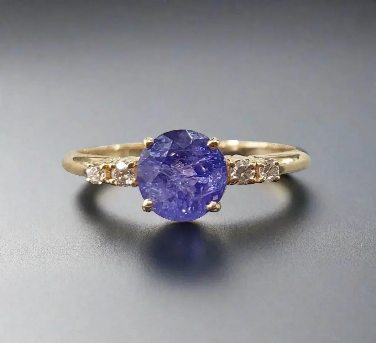 14k Gold Tanzanite Ring - K Jewelry Accessories