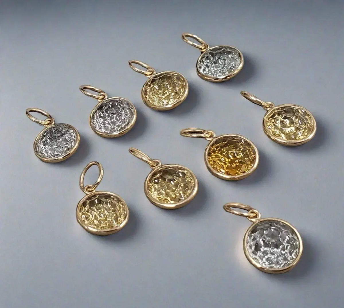 14k Gold Carving Quartz Everyday Pendant For Women - K Jewelry Accessories