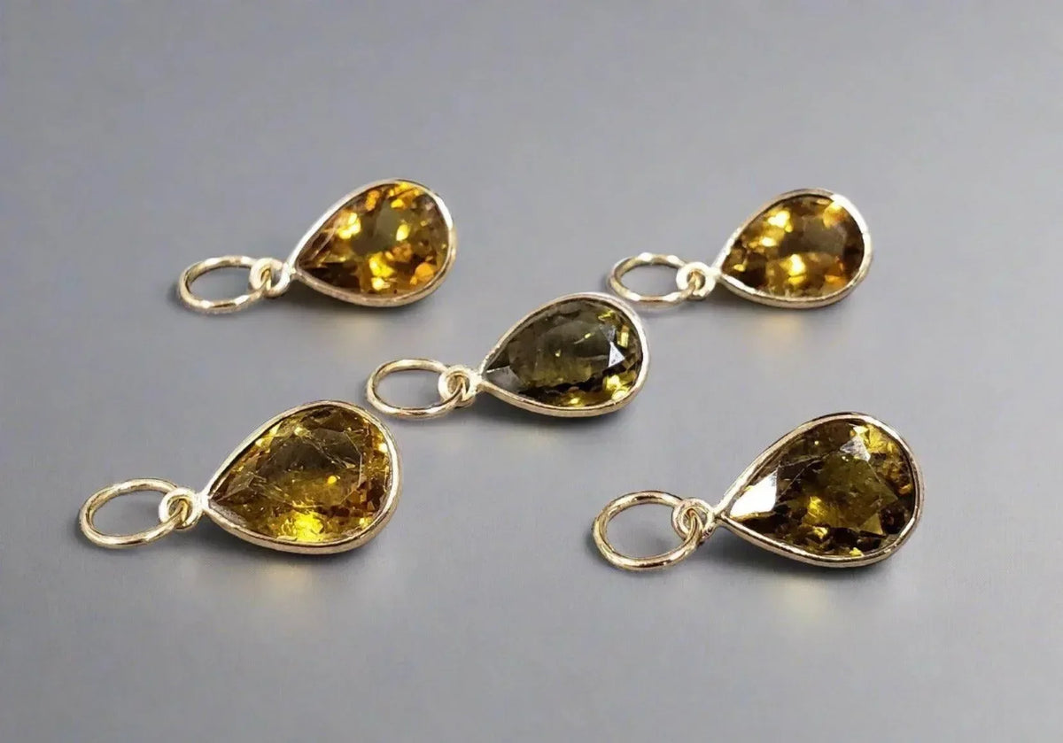 14k Gold Tourmaline Pendant - K Jewelry Accessories