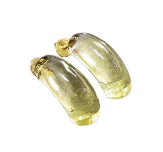 18k Gold Natural Lemon Quartz Earrings - K Jewelry Accessories