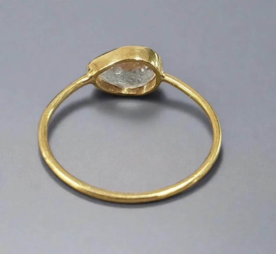 18k Gold Rainbow Moonstone Ring - K Jewelry Accessories