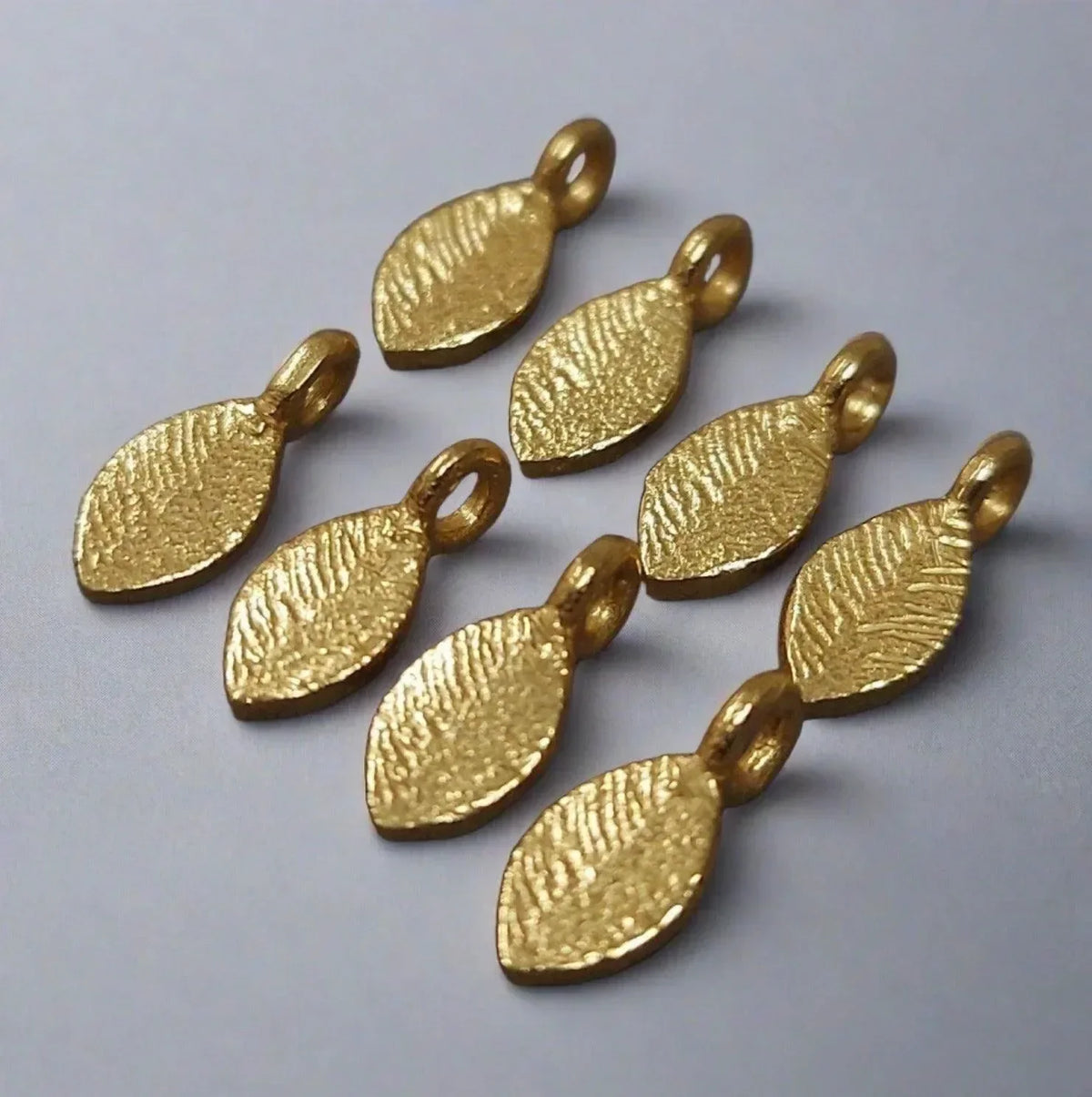 6 mm Gold Vermeil Charm Marquise Shape - K Jewelry Accessories