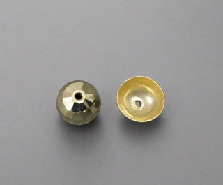 8 MM 18k Gold Half Round Bead - K Jewelry Accessories