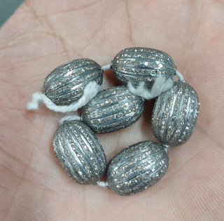 17 mm 925 Silver diamond Watermelon Bead - K Jewelry Accessories