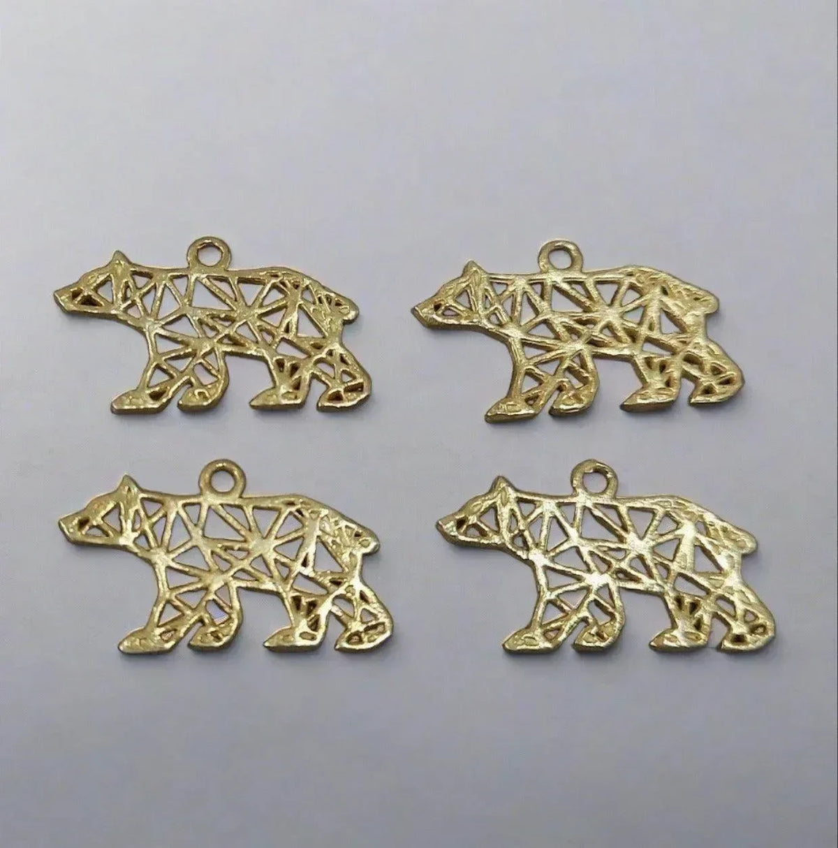 925 Gold Vermeil Charms Animal Shape For Unisex - K Jewelry Accessories