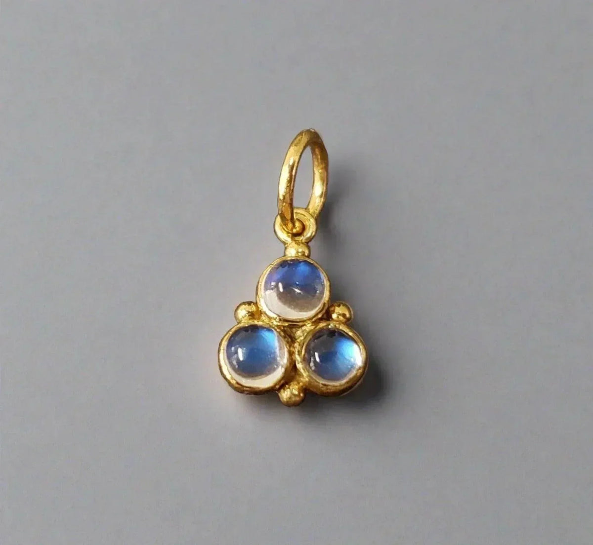 925 Gold Vermeil Rainbow Moonstone Pendant - K Jewelry Accessories