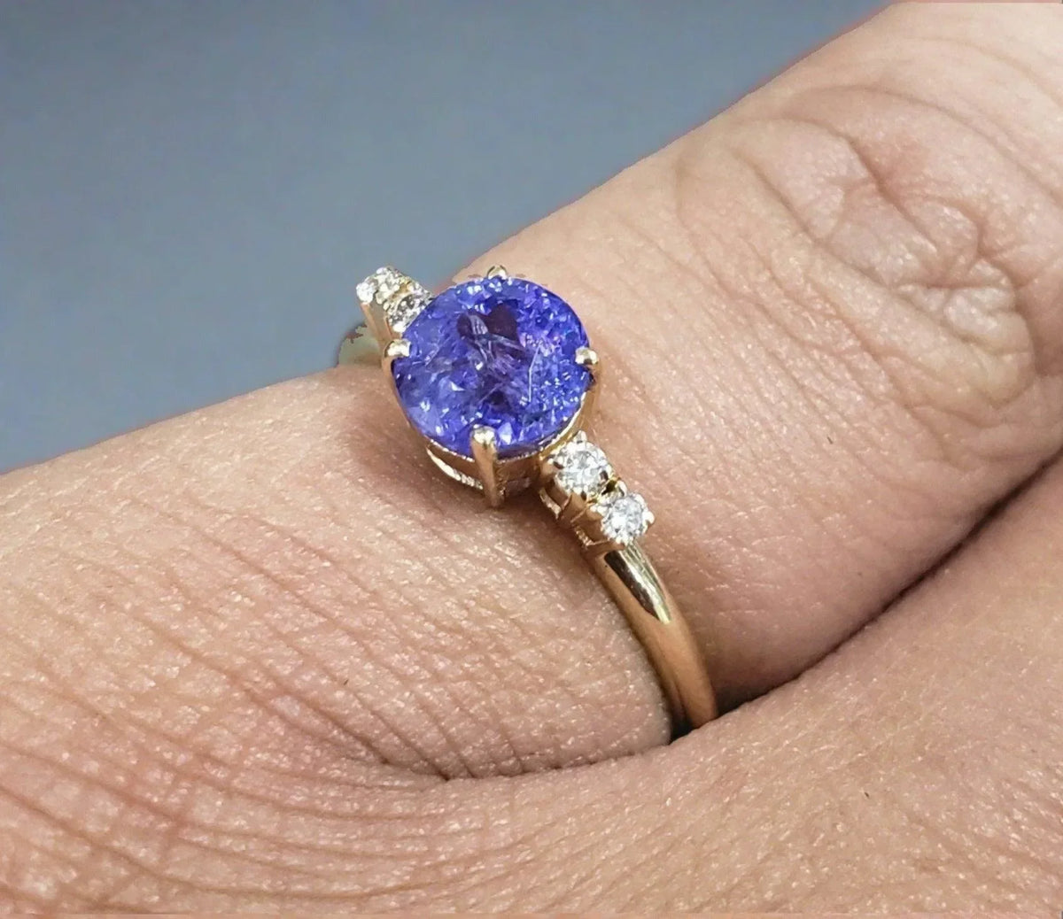 14k Gold Tanzanite Ring - K Jewelry Accessories