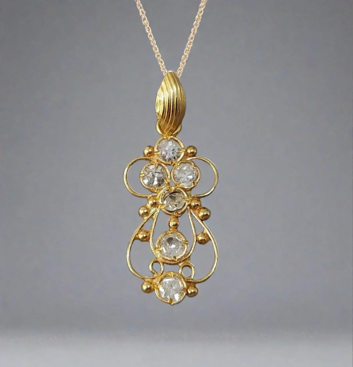 18k Gold Diamond Charms Pendant For Women - K Jewelry Accessories