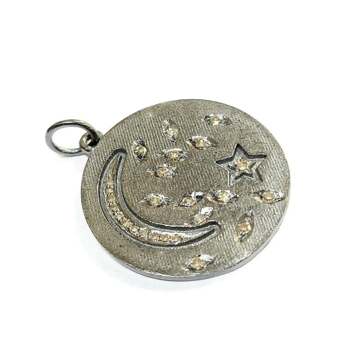 925 Sterling Silver Diamond Pendant - K Jewelry Accessories