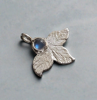 925 Silver Rainbow Moonstone Charm - K Jewelry Accessories