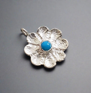 925 Silver Turquoise Charm - K Jewelry Accessories