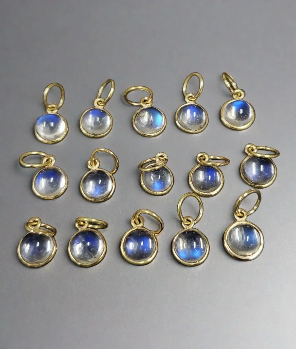 14k Gold Rainbow moonstone Pendant Elegant jewelry - K Jewelry Accessories