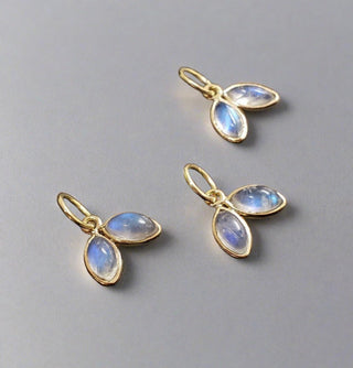 14k Gold Rainbow moonstone Pendant - K Jewelry Accessories