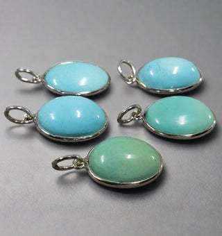 925 Silver Turquoise Pendant - K Jewelry Accessories