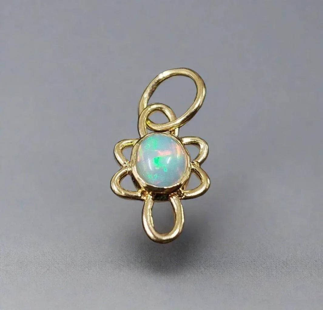 18k Gold Opal Charm Pendant Different Shape Designer - K Jewelry Accessories