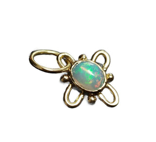 18k Gold Opal Pendant` - K Jewelry Accessories