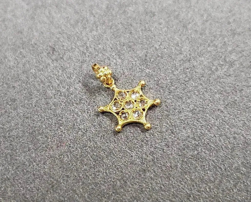 18k Gold Diamond Pendant - K Jewelry Accessories