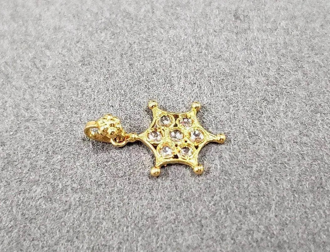 18k Gold Diamond Pendant - K Jewelry Accessories