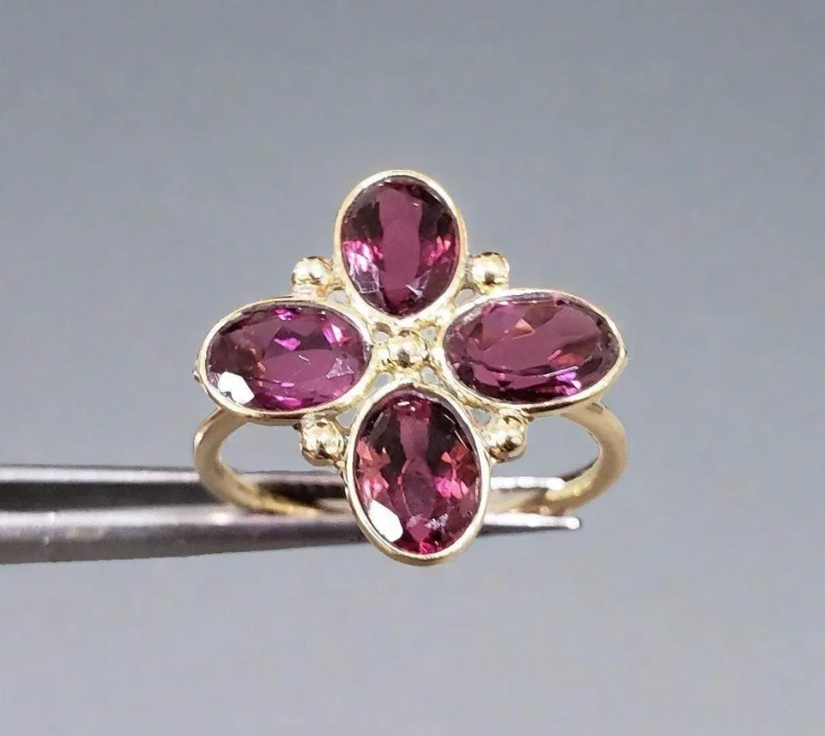 14k Gold Pink Tourmaline Ring - K Jewelry Accessories
