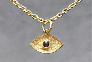 18k Gold Evil Eye Diamond pendant - K Jewelry Accessories