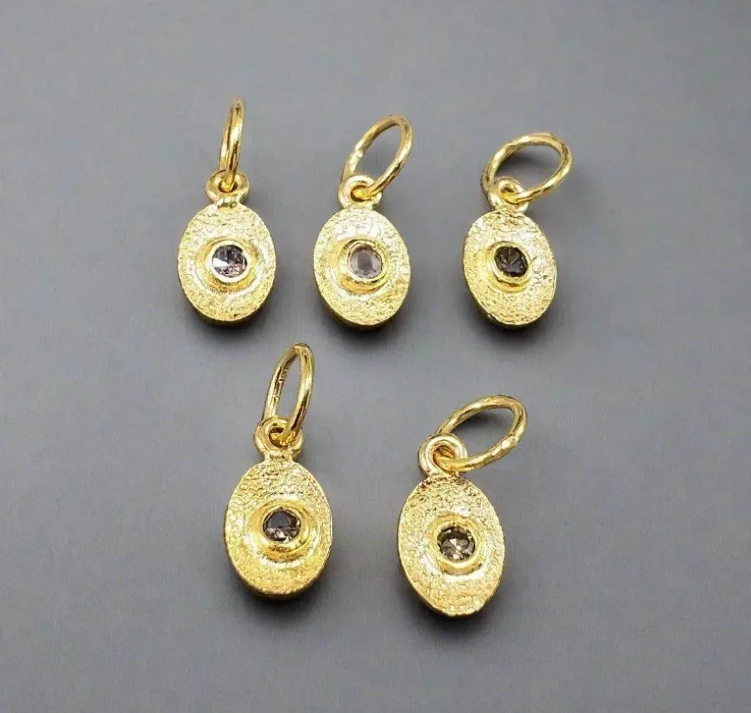 18k Gold Natural Brown Diamond Pendant jewelry for her - K Jewelry Accessories