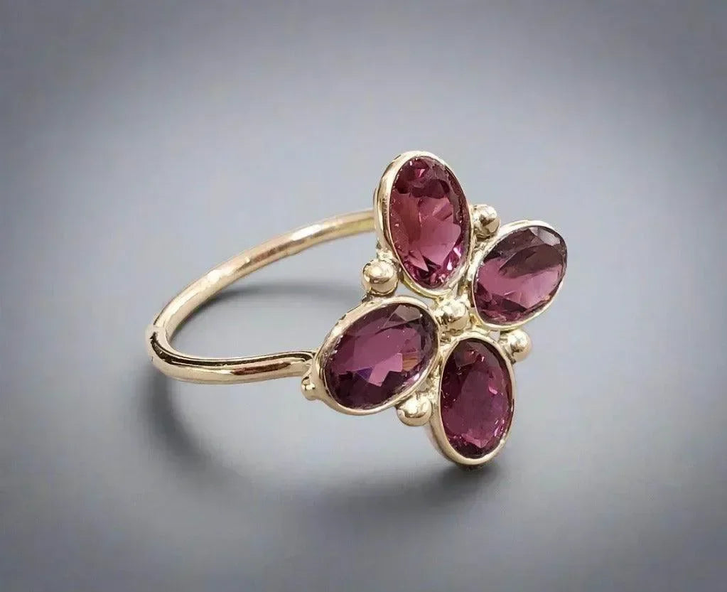 14k Gold Pink Tourmaline Ring - K Jewelry Accessories