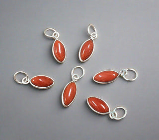 925 Sterling Silver Coral Pendant - K Jewelry Accessories