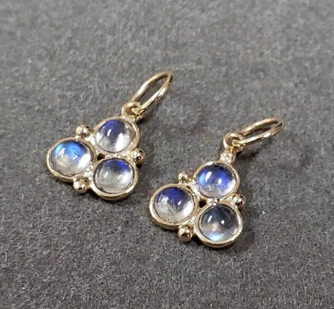 14k Gold Rainbow Moonstone Pendant - K Jewelry Accessories