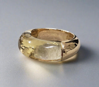 14k Gold Natural Citrine Ring - K Jewelry Accessories