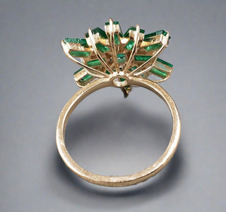 14k Gold Emerald Ring - K Jewelry Accessories