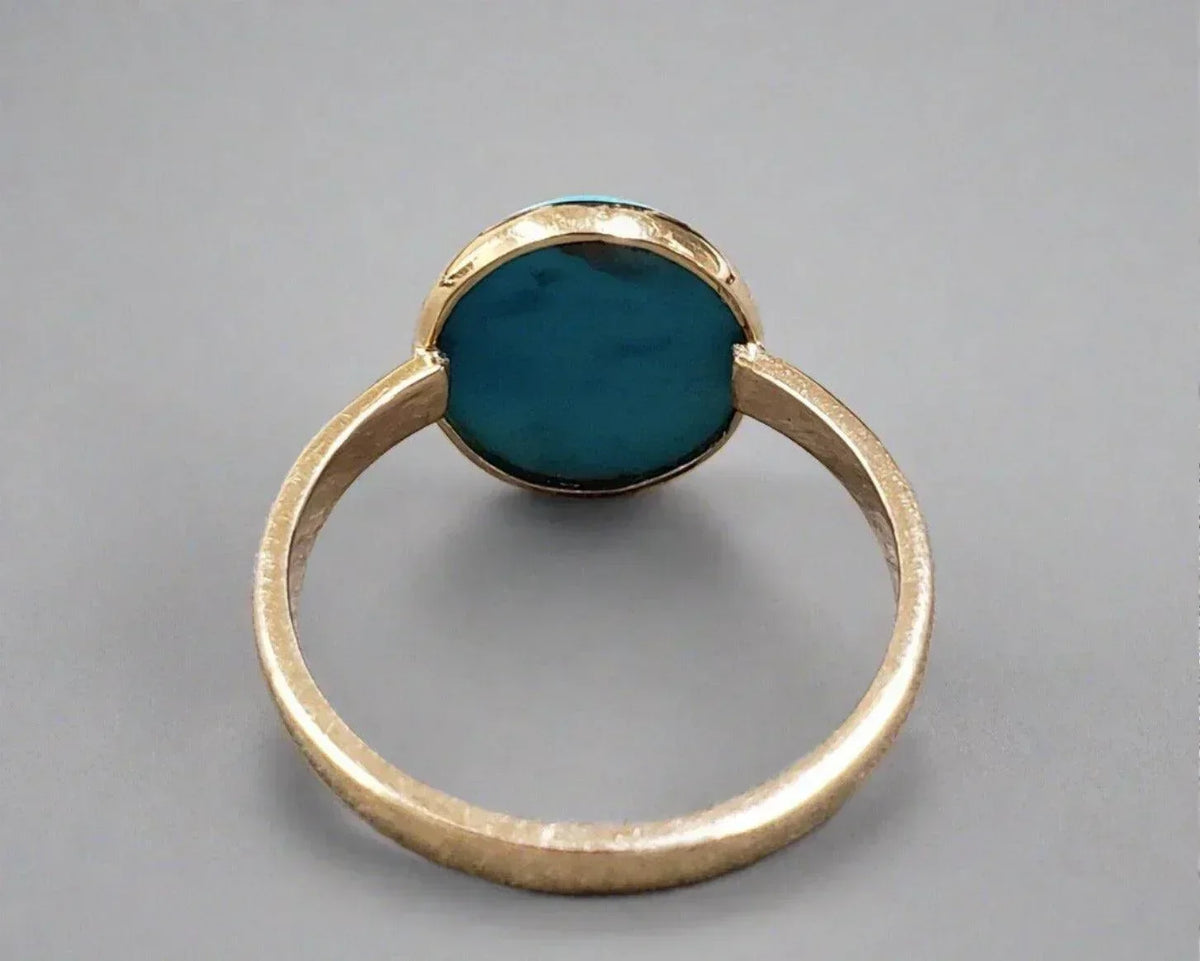 14k Gold Turquoise Ring - K Jewelry Accessories