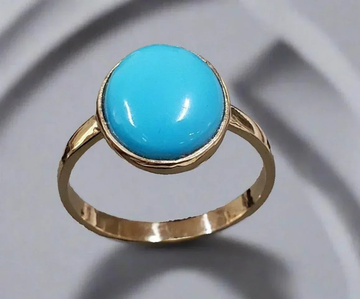 14k Gold Turquoise Ring - K Jewelry Accessories