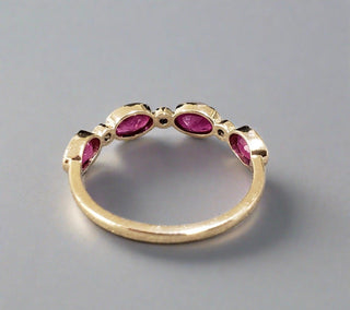 14k Gold Ruby With Diamond Ring - K Jewelry Accessories