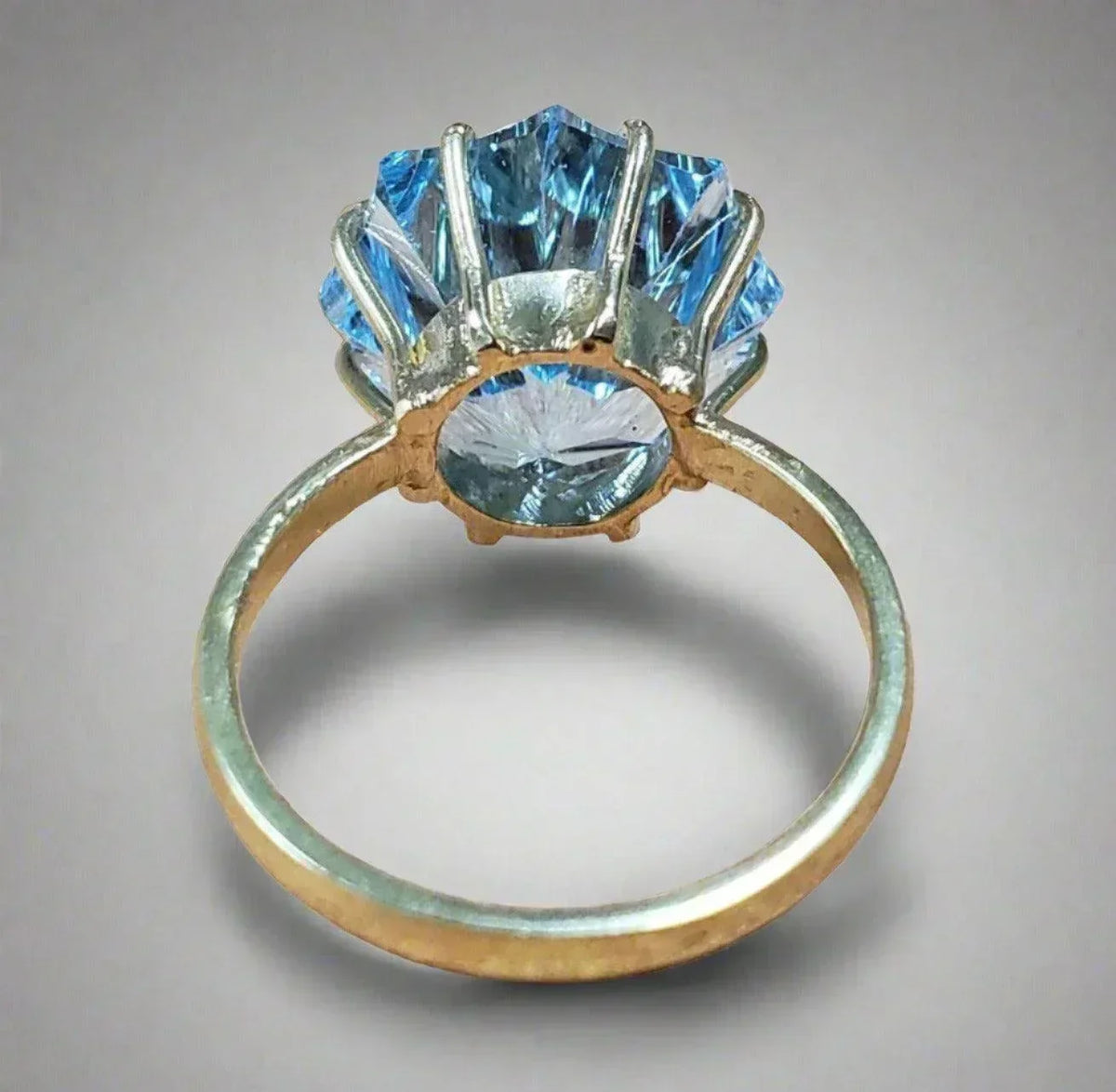 14k Gold Sky Blue Topaz Ring - K Jewelry Accessories