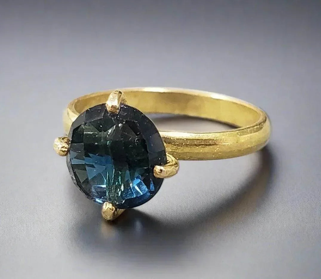 14k Gold London Blue Topaz Ring - K Jewelry Accessories
