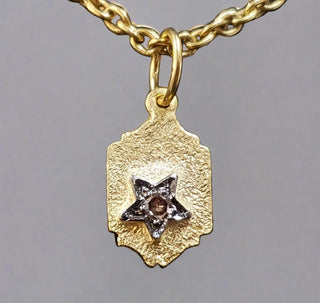 14k Gold Floral Diamond Pendant - K Jewelry Accessories