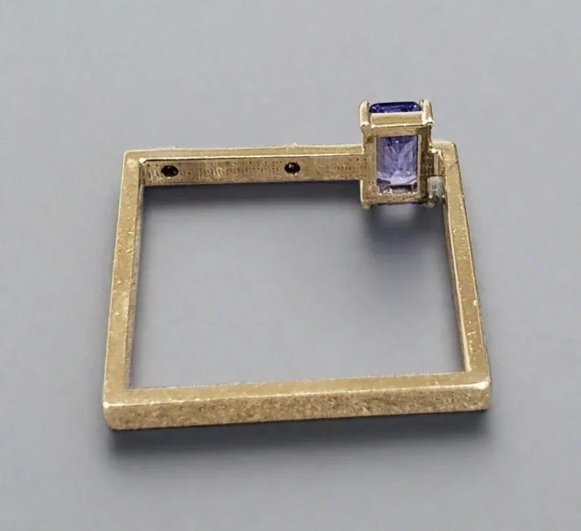 14k Gold Tanzanite and Diamond Ring - K Jewelry Accessories