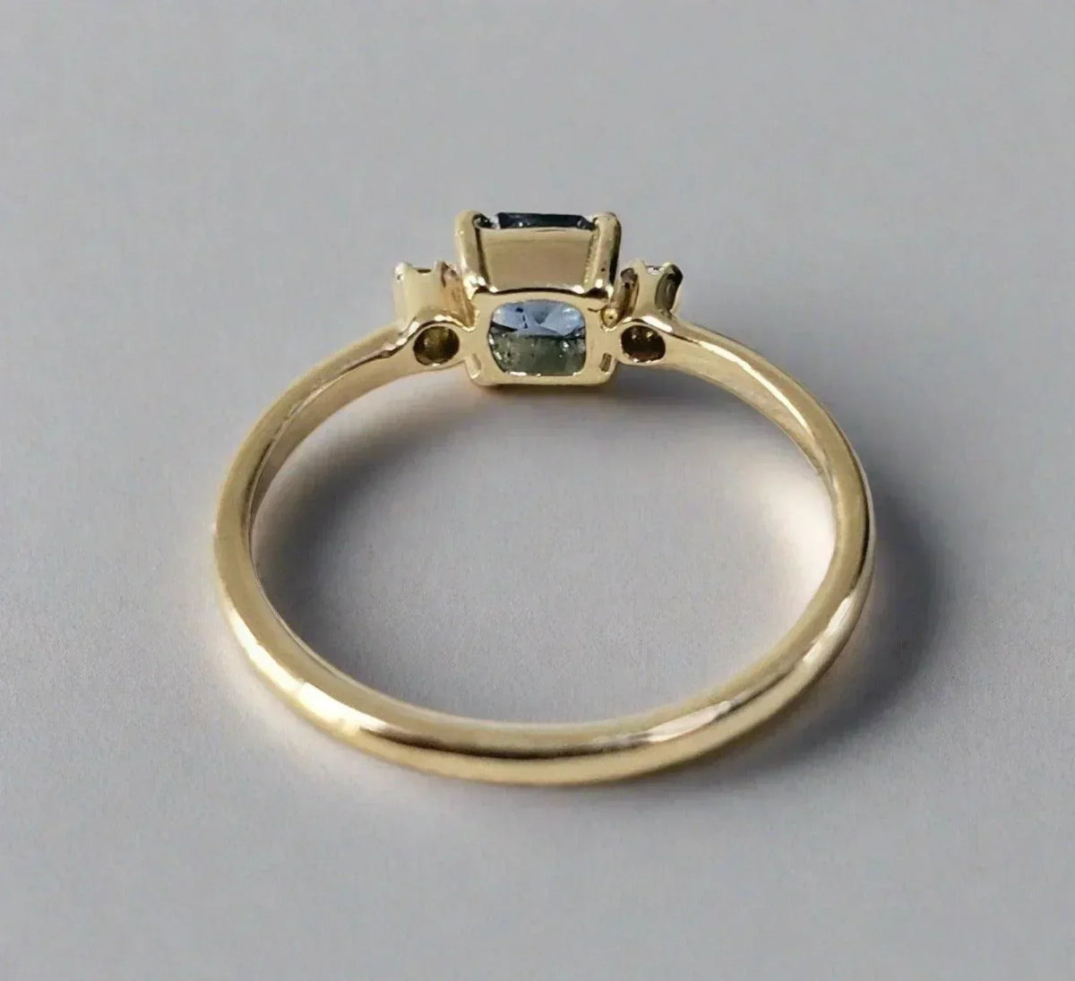 14k Gold Tanzanite & Diamond 14k Gold Ring - K Jewelry Accessories
